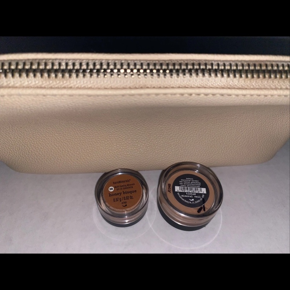 Bareminerals Travel Case Filled w/ Travel Tinted Mineral Veil & Honey Bisque